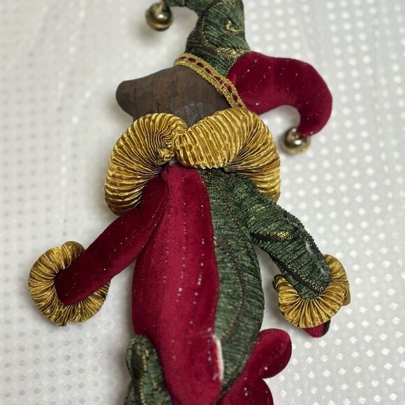 Festive Jester Bear Plush - Picture 6 of 8